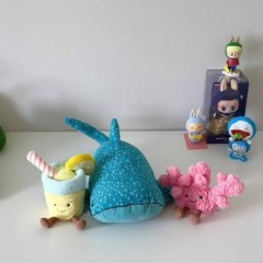 New Jellycat Gobfrey Whale Shark 40cm Plush Toy – Gift Ready with Tag & Dust Bag