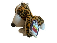 Applause Hush Puppies Dog Plush Leopard Print 10″ With Tags Stuffed Toy Animal