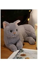 Gray Kitten Cat 12 Inch Stuffed Animal Plush Toys Toddler Doll Kids Gifts