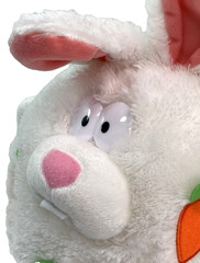 Inter American White Round Easter Bunny Rabbit 12″ Plush Plastic Eyes 2010