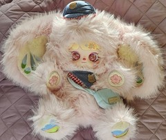 Mocici Puppet Adventure Doll Series 600% Plush Pink Bear Rolling Liquid Eyes