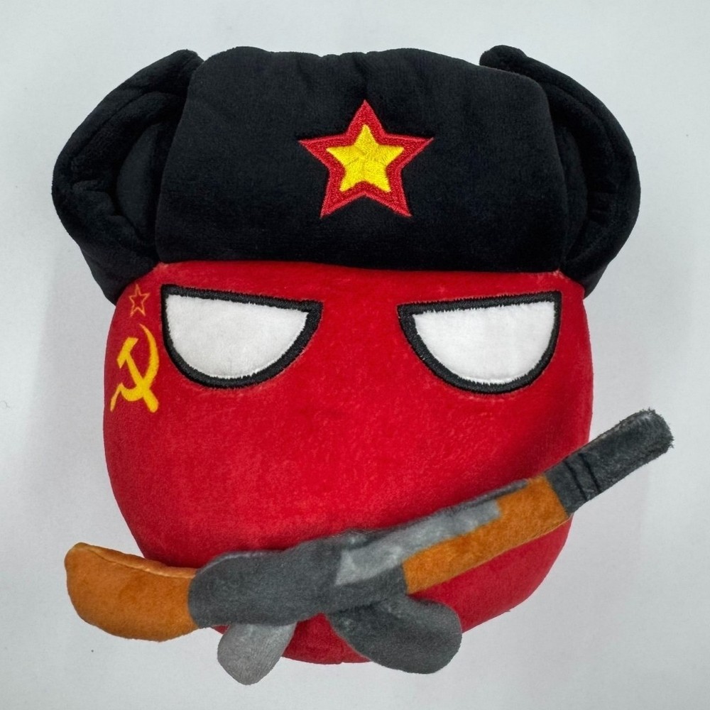 Makeship Soviet Country Ball by Drew Durnil YouTuber Plush Soft Toy 6″ – 1/2372