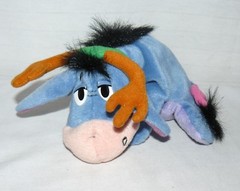 Disney 7″ Holiday Eeyore Reindeer Antlers Christmas Stuffed Beanbag Plush Toy