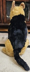 30”L E&J Classic Black & Tan German Shepherd Dog Large Plush Stuffed Animal VTG