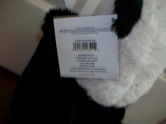 Plush In Valentine 10″ Panda Bear Gift Bag Love Reusable