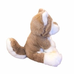 Apricot Lamb Plush Husky Dog Brown White Soft Original Tag 9”
