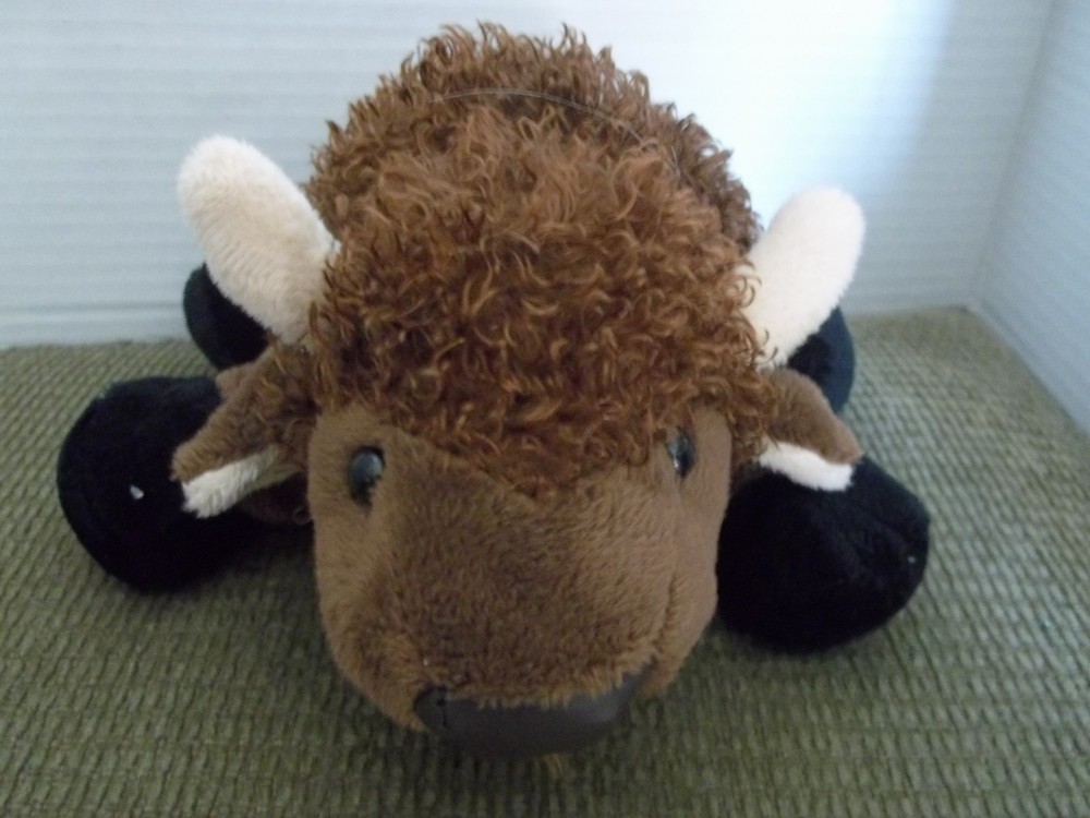 Ganz Webkinz Buffalo Plush Brown American Bison 10″ HM336 No Code Retired