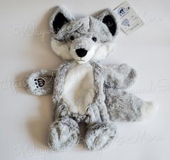Build a Bear Workshop Bear Cave Exclusive UNSTUFFED Grey Silver Fox Plush NEW
