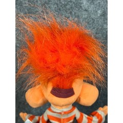 Disney Pixar Inside Out 2 Anxiety Plush Stuffed Toy Orange Hair Striped Sweater