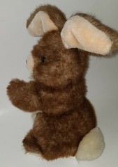 Fine Toy Brown Bunny Rabbit Plush 15″ Stuffed Animal Toy Easter AS IS