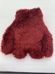 FUGGLER Clawey Funny Ugly Monster Spin Master Plush Red Maroon Toy Teeth 12”