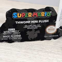Super Mario Thwomp Mini Plush Built by CultureFly 2021 Nintendo NWT