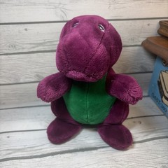 Vintage DAKIN LYONS GROUP Original BARNEY The Dinosaur 10” Plush Backyard Gang!