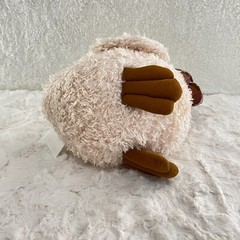 Vintage Plush Easter Duck 14” inch Pink W/Brown Legs Burgundy Trim Straw Hat