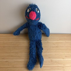 Vintage 1970s Grover Plush Sesame Street Knickerbocker Toy Co 21″