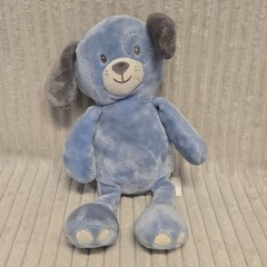 Little Miracles Baby Blue and Grey Puppy Dog Plush Stuffed Animal Lovey Costco