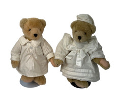 North American Bear Company Vintage Teddy Bears Brown Jointed 13”- SET