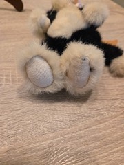 BOYDS Collection Plush Black White 10 in Cat #1364 Articulated J B Bean Series