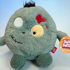 BumBumz SpookyBumz Zack the Zombie 7.5 Inch Plush Teal Halloween Stuffed Toy NWT