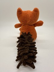 JELLYCAT Noodle Tail Small 6″ Plush Fox- Red Orange Stuffed Animal Toy RETIRED