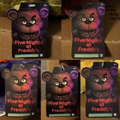 Complete Set Five Nights at Freddy’s 4 Jazwares Nightmare Plush Glow Eyes FNaF