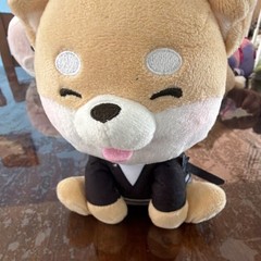 Shiba Inu Dog Plush Stuffed Animal, Tan/White/Black Suit, Small 6-14 in