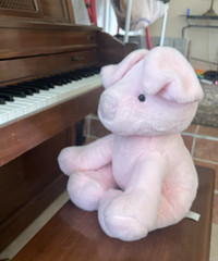 14- 16″ Large 2023 Animal Adventure Soft Plush Chubby Pink Pig Piglet Piggy EUC