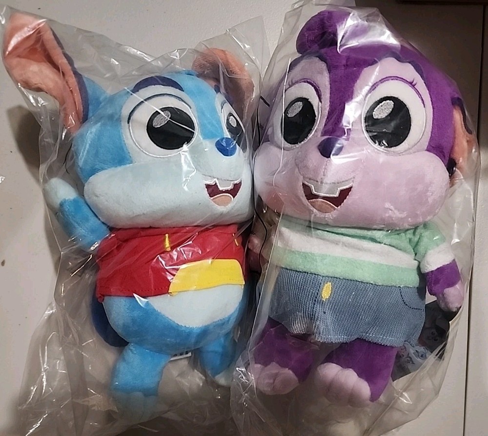 New – 11″ Chip Chilla & 8″ Charla Plush Set, Stuffed Animal Toy Set Chinchilla