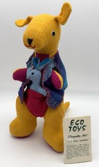 NWT Barbara Sansoni Barefoot Eco Toys Kangaroo 11” Plush Toy Sri Lanka