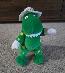 The Wiggles Dorothy Talking Battery-Operated Plush Dinosaur 2003 Working