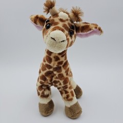 Webkinz Giraffe Plush Ganz HM403 No Code 11″ T Retired Posable Bean Feet Soft