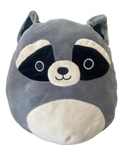 Squishmallows Plush Gray Racoon Galci 12″ Soft Stuffed Animal Kellytoy Tags