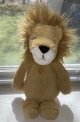 Jellycat London Bashful Lion Plush Toy Stuffed Animal Golden Brown Medium 8”