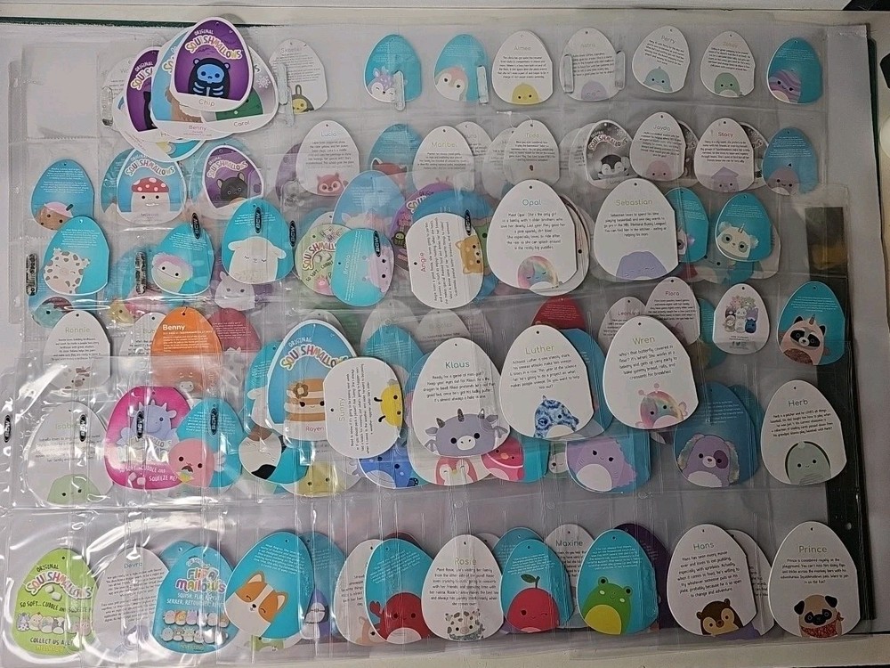 Squishmallows Tag Lot HUGE Bundle of 162 Tags! – TAGS ONLY – READ