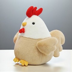 10″ Cute Chicken Plush Toy Hen Doll Soft Farm Animal Gift Collectible