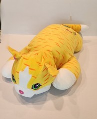Large 32 In RARE Lisa Frank Sunflower Stuffed Cat Plush. No tags. Vtg 90s