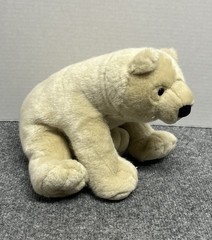 K&M International Polar Bear Plush 9″ Stuffed Animal Vintage