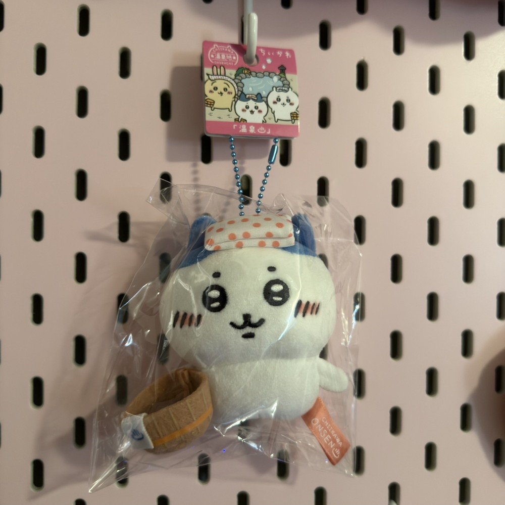 Japan Official Chikawa Hachiware Onsen Bath Hot Spring Chiikawa Plush Doll Charm