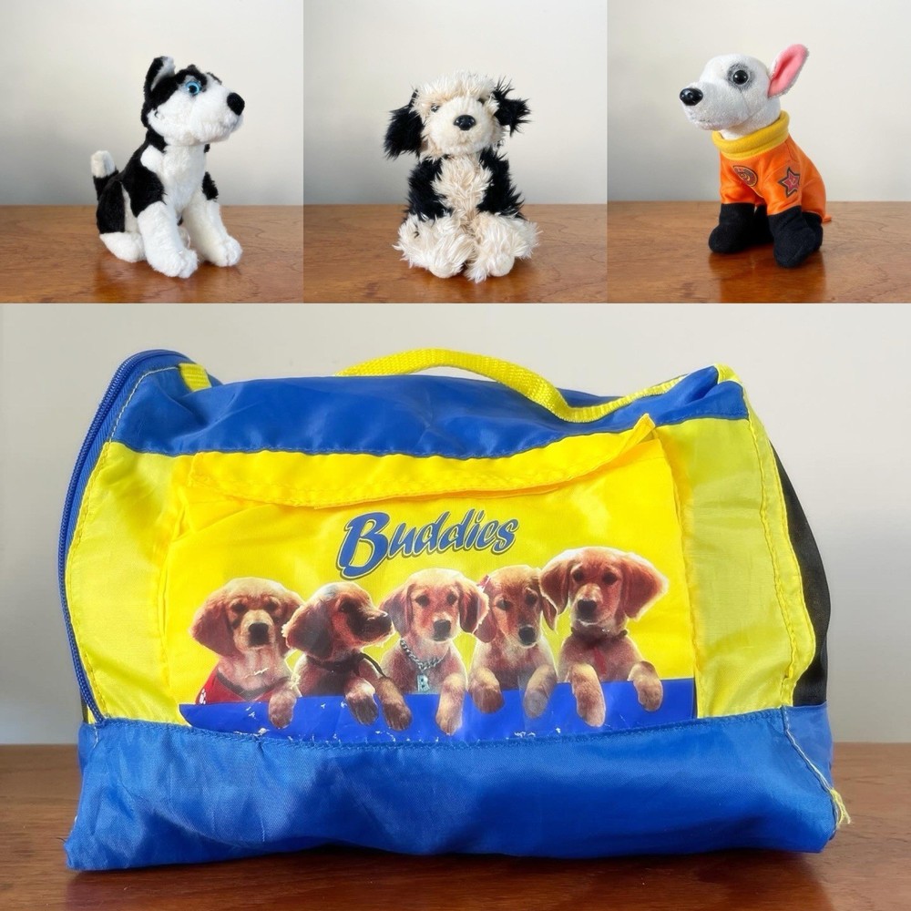 Collection DISNEY BUDDIES plush toys, costumes and carrying case