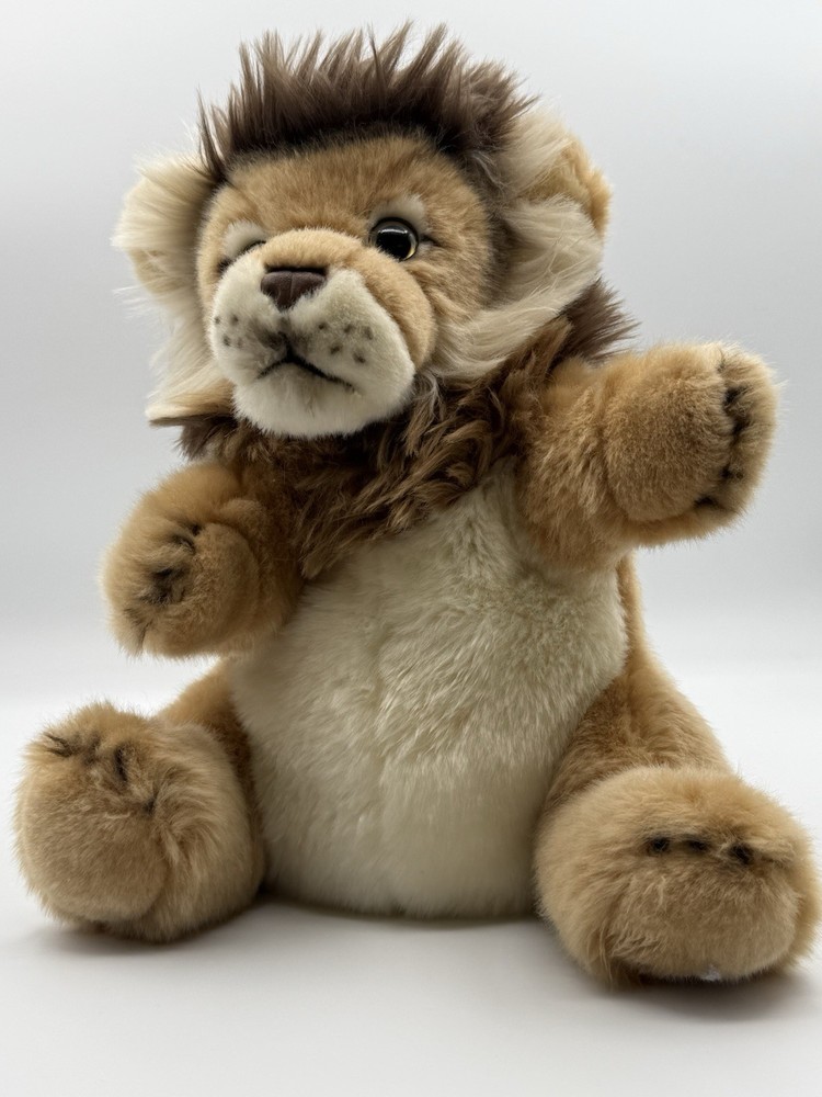 National Geographic Lelly Lion Hand Puppet Stuffed Animal 10” Venturelli Angelo