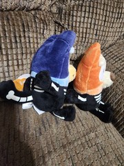 Dandee Bluey Bingo Skeleton Plush Glow In The Dark 8in 2 Lot