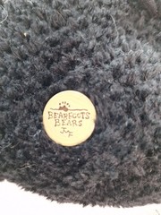 Vintage Bearfoots Bears Black Bear Plush Pajama Bag Pouch Jeff Fleming 17″ Large