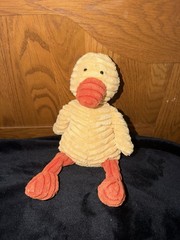 Jellycat Cordy Roy Duck Plush Corduroy Duckling Baby Bird Yellow Orange 12″
