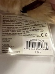Webkinz Signature Endangered Cougar Plush WKSE3009 NWT Unused Code Ganz 17”