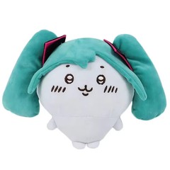 Chiikawa Fit Hatsune Miku Fufu Kawai Plush Doll Toy Cute Self-deprecating 18cm