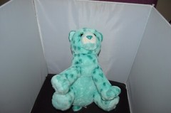 Aurora Destination Nation Leopard Cheetah Plush Stuffed Animal Teal Green 12″ G9