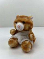 Aurora World Palm Pals Meow Kitty Orange Tabby Cat Kitten Plush Stuffed Animal
