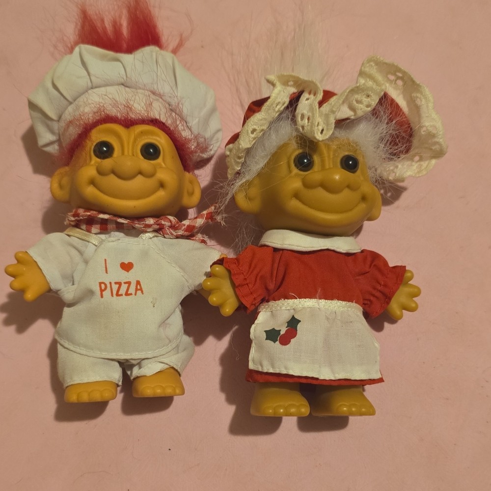 2 Russ Troll Dolls 1992 Collectibles