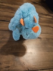 Kid Connection Miniature Battery Plush Triceratops Walks Blue Dinosaur