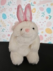 Gotta Getta Gund Lil Snuffles Teddy Bear Plush Easter Bunny Pink Ears